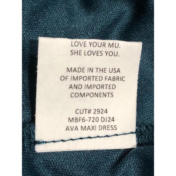 Show Me your Mumu Deep Jade Crisp Ava Maxi Dress NWT Women's Size XS NWT - Picture 8 of 11